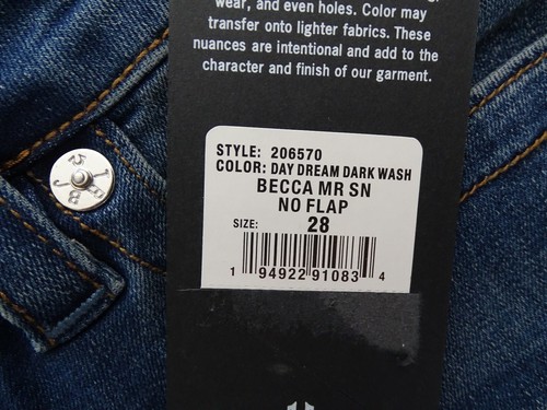 TRUE RELIGION BECCA MR SN NO FLAP Mid Rise Bootcut Damen Jeanshose Gr.28 NEU - Bild 14 von 14