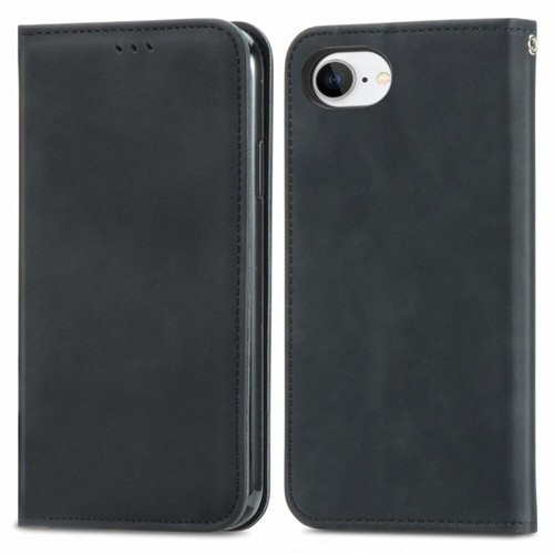 Pour iPhone 16e Téléphone Coque Cuir PU Vegan Carte d'identité Porte Monnaie Fermeture Magnétique - Photo 2 sur 35