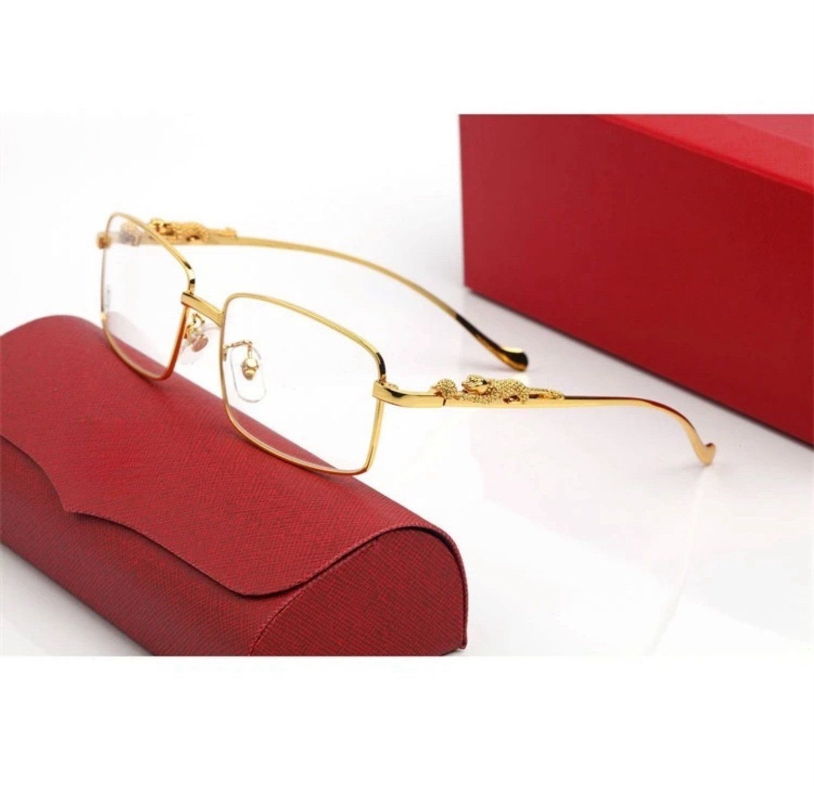 Fashion Vintage Cheetah Square Sunglasses Women Men Luxury Brand Designer Pop