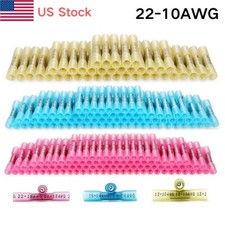 100PCS Waterproof Butt Heat Shrink Wire Connectors Crimp Electrical Terminal Kit