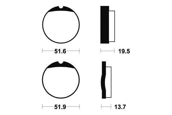 Plaquettes de frein avant Bendix 380010, finis les sifflements sur HONDA CB 450 K5-K7