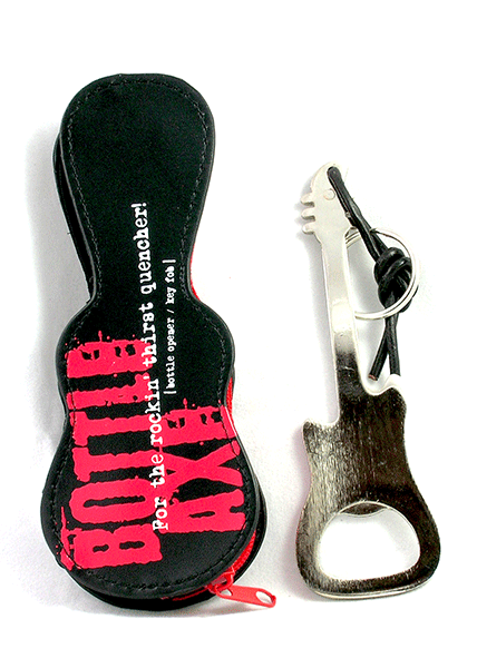 Bottle Axe Opener - Guitar Silver Metal Bottle Opener - Music Themed Gift