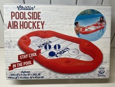 NEW Wembley 69" x 38" x 5.5" Large Inflatable Poolside Air Hockey Table Red Blue