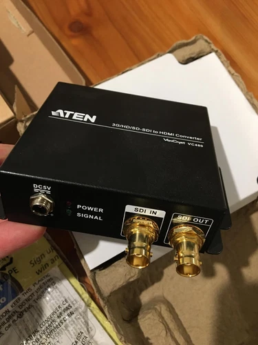 ATEN VC480 SDI to HDMI video converter and audio extractor de-embedder