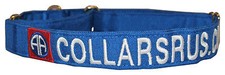 Martingale Personalized Embroidered Military Dog Collars