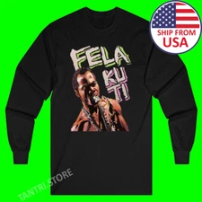 Fela Kuti Men's Black Size S to 2XL