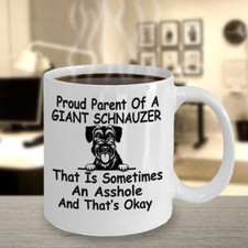Schnauzer Dog gigante, Munich Schnauzer, Munchener, Russian Bear Schnauzer, tazas, tazas