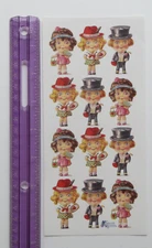 Violette Collection - VALENTINE KIDS - 1 Sheet of RETIRED Stickers #P66