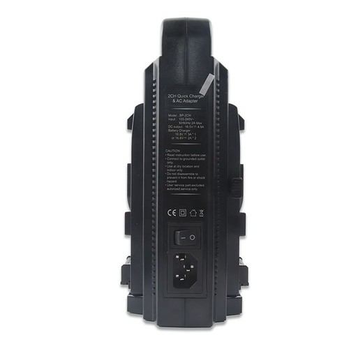 BP-2CH Dual Channel V-Mount/V Lock Battery Quick Charger with Power Supply Cable - Picture 10 of 14