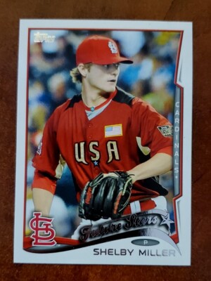 2014 Topps Shelby Miller Future Stars Photo Variation #528 (Team USA) Cardinals