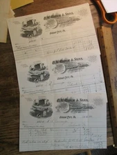 Antique Vintage Ephemera Billhead Union City PA EW Hatch & Sons Brooms Whisks 3