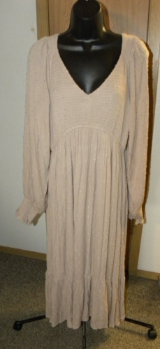 New Baltic Born Lainey Smocked Dotted Midi Dress Size XL - Picture 11 of 11