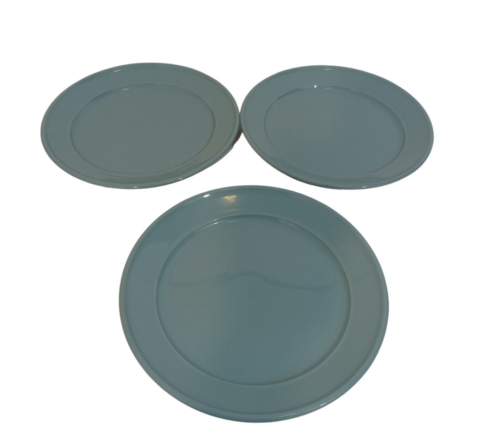 Mainstays Desert Salad Plate Amelia Collection Blue Embossed Stoneware Set Of 3
