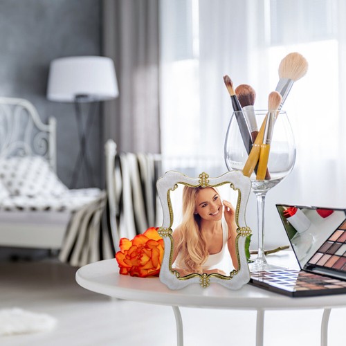 Vanity Makeup Mirror Vintage Table Mirror Desk Table Mirror Table - Picture 2 of 12
