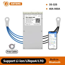 ANT Smart BMS 3S-32S 40A-950A Li-ion LiFePo4 Battery Protection Board Bluetooth