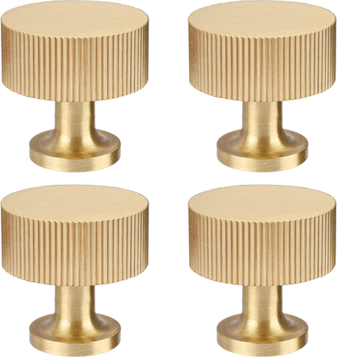 RZDEAL 4Pcs Solid Brass Cabinet Knobs Pulls Cabinet Drawer Dresser Gold Knobs Mo - Picture 11 of 12