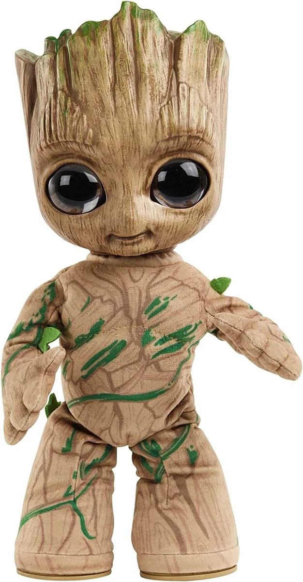 Marvel - Peluche Groot à fonctions - 3 ans et + - MATTEL - HJM23 - PELUCHE  MATTEL LICENCE