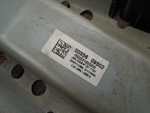 07 08 09 10 MINI COOPER R56 STEERING COLUMN COVER TRIM COWL ASSEMBLY OEM BLACK - Picture 7 of 8