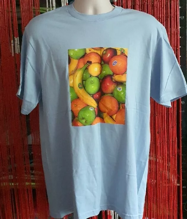 T shirt bleu clair SS19 Supreme Fruit taille L large
