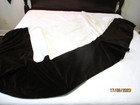 Brown Velvet Queen Size Bed Skirt