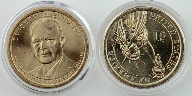 Download 2015 P&d Dwight D. Eisenhower Presidential Dollar 2 Coin Set Uncirculated for sale online | eBay
