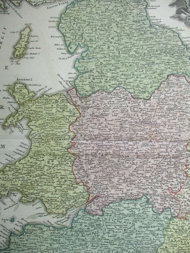 Antique Map of England and Wales by Johann Homann 1744 - Picture 6 of 8