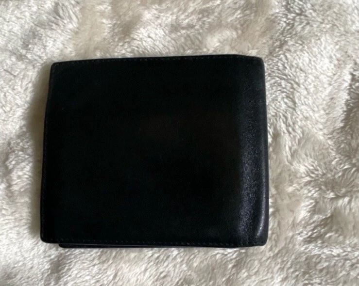 Authentique portefeuille Christian Dior en cuir homme bi pli