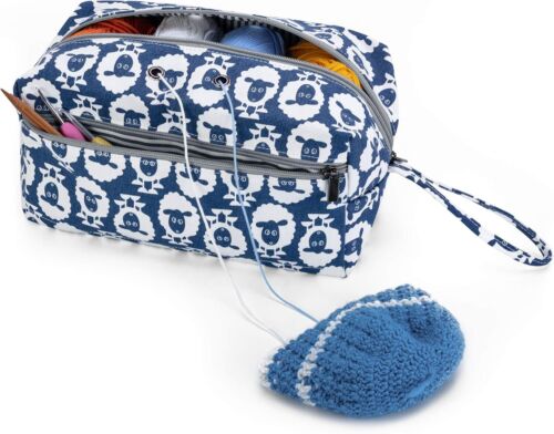 Yarn Storage Bag, Carrying Knitting Bag for Yarn Skeins, Crochet Hooks
