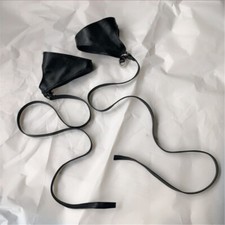 Y2K Fingerless Gloves with Adjustable Strap Biker Gloves Cosplay Costume Mittens