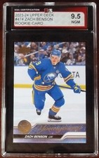 2023-24 Upper Deck #474 Zach Benson Young Guns Rookie / Graded KSA 9.5 NGM