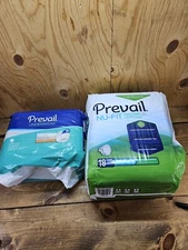 PREVAIL Nu-Fit 18ct LARGE 45-58" Daily Briefs & Comfort Shape UNDERWEAR Diaper