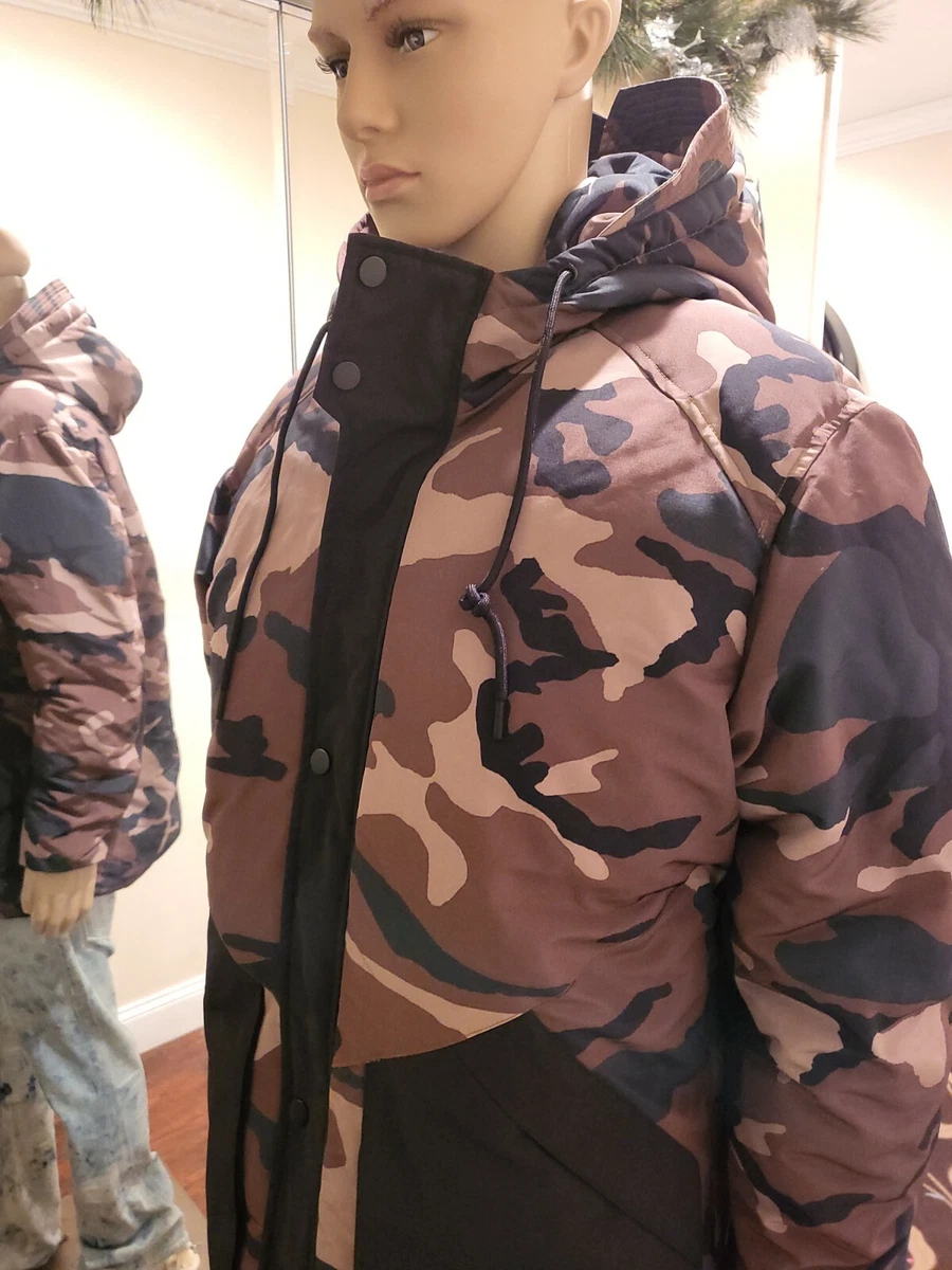 Camo puffer shop jacket zara