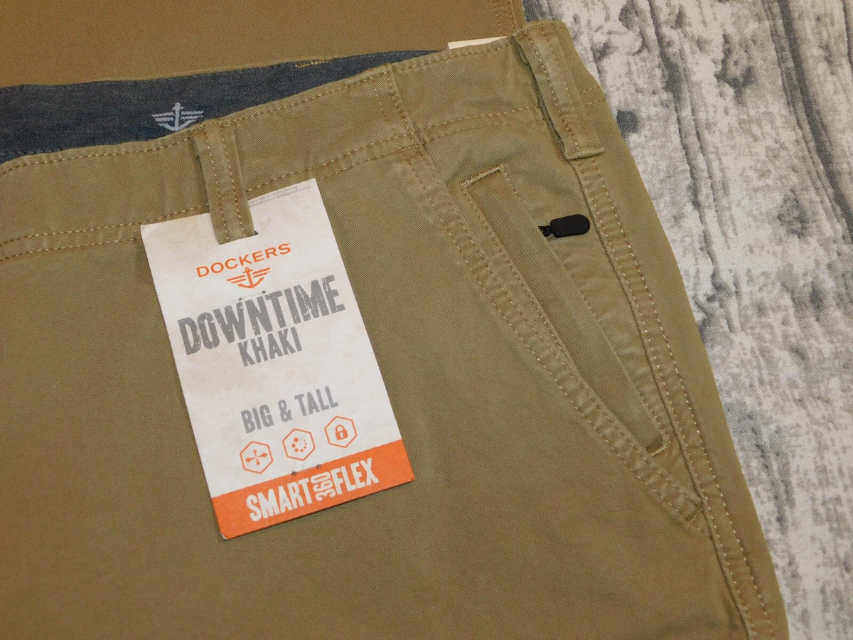 NEW DOCKERS DOWNTIME KHAKI PANTS FLEX STRETCH CHINO BIG AND TALL MEN'S 44  29 $70