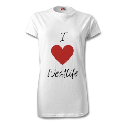 I love Westlife T-Shirt Damenmode West Life Female Teeshirt Merchandise