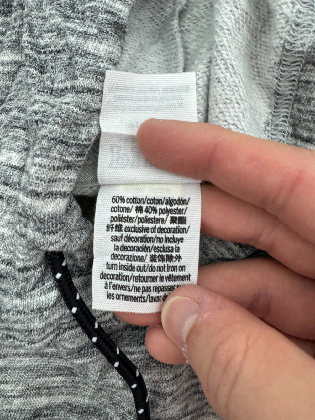 UNDERCOVER Felpa con cappuccio pullover cropped rosa Victorias Secret grigio donna taglia media