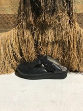 Alegria Black Paisley Patent Leather Clogs US Women Size 8-8.5