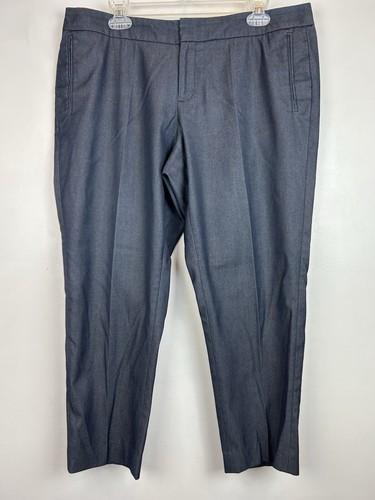 Coldwater Creek Pants Womens 14 Blue River Fit Blue Lightweight Chino Solid