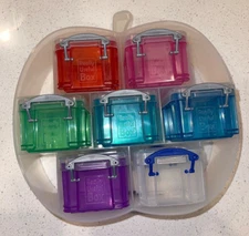 Really Useful Box Apple Set of 7 3x2x1.5 used