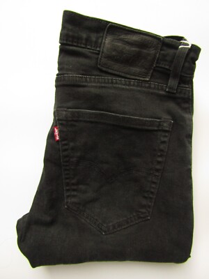 Levi's 512 s slim taper Big E men's jean W30 L32 black stretch denim LEVC991