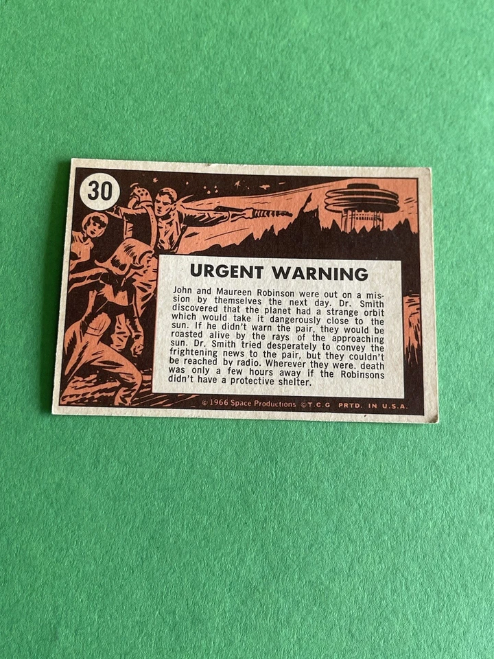 1966 Topps Lost in Space - #30  “ Urgent Matter " - Superb Condition - Image 2 of 2