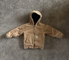 Carhartt Canvas Duck Coat Size XS 6 Extra Small Quilted Youth Insulated Jacket
