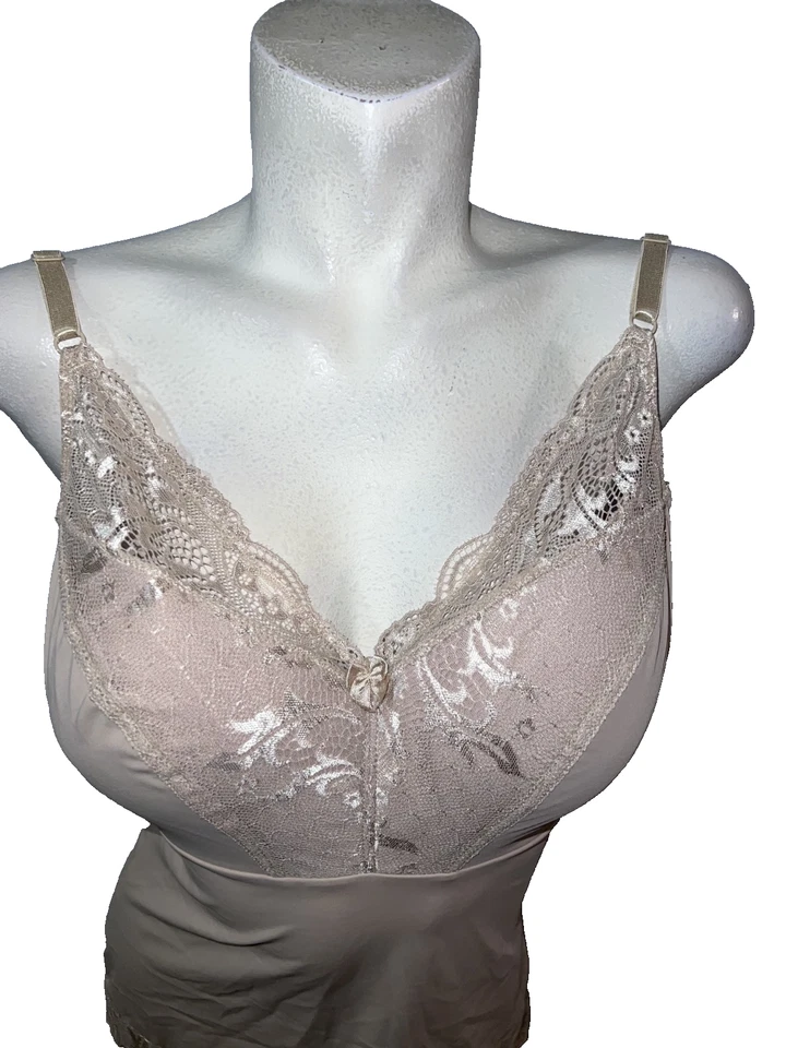 Prendas moldeadoras Rhonda Shear para mujer talla 1X beige clásica pin-up #6674 Foto 2 de 4