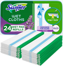 Sweep Mop, Wet Pads Refill, Floor Cleaner for Dirt, Dust, Hair, Cleaning Cloth