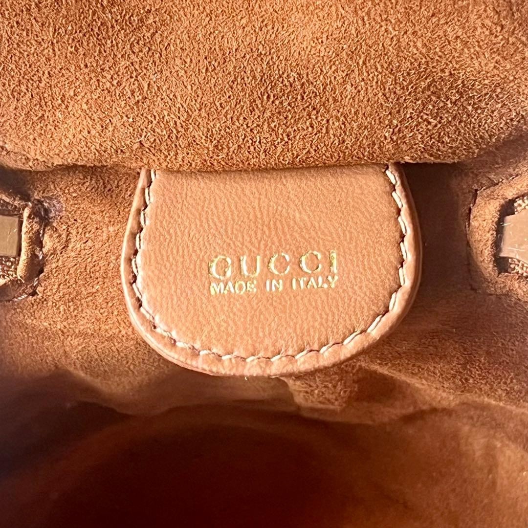 Auth Gucci Mini Vanity Case Leather Brown Cosmetic Pouch Bag Rare Vintage thumbnail 17