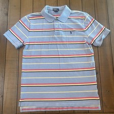 Polo Ralph Lauren Baby Blue, Red, White, Yellow Navy Striped Polo Youth XL 18-20