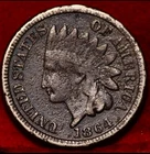 1864 Indian Head Cent Penny Circulated Uncertified US Coin