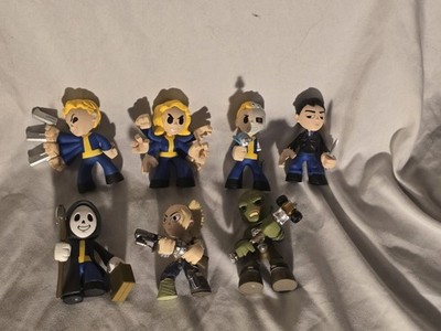 Fallout Mystery Minis Vault Boy Mini Figures Lot - Collectible Game Figures