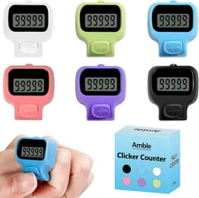 Electronic Clicker Counter - 6 Pack for Knitting, Golf, Fishing and More