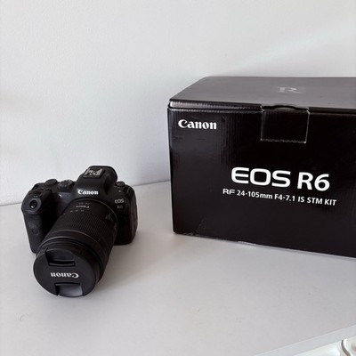 Canon EOS R6 Kit + RF 24-105mm f/4-7.1 IS STM, Full Frame, Excellent, Box