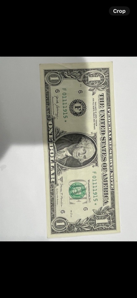 Rare STAR NOTE 1 Dollar Bill *Ultra Low Serial Numbers Serial Number ...
